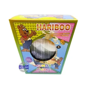 پاستیل نودلی هاریبو همراه با پودر و سس ترش و چاپستیک