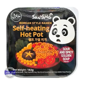 نودل هات پات خود جوش طعم ترش و تند 182 گرم